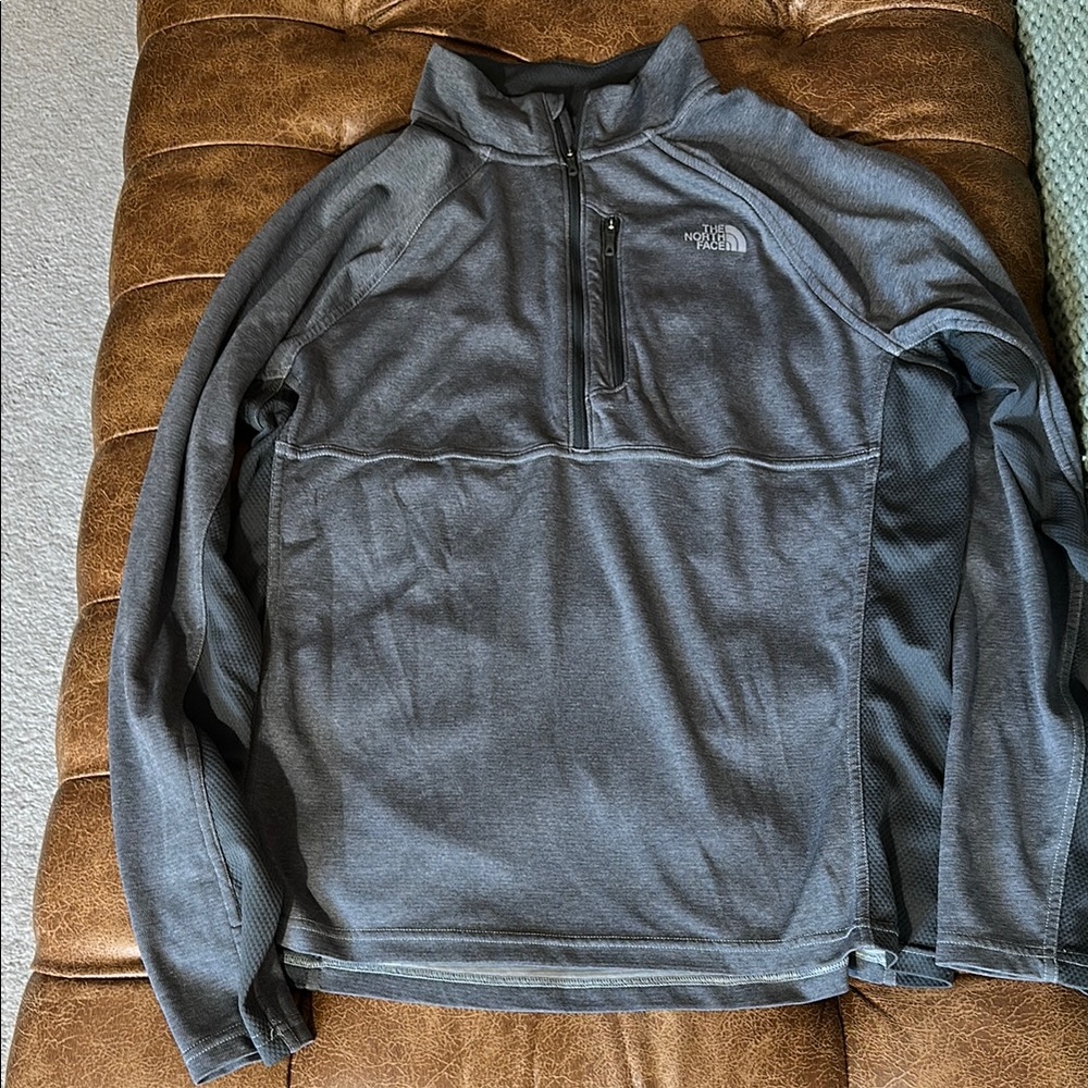 The North Face Gray Lightweight Quarter Zip